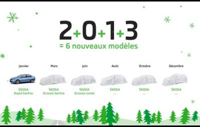 Skoda - calendar lansari 2013