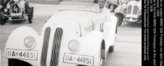 Ernst Henne la volanul BMW 328 Prototype, cursa Eifel 1936