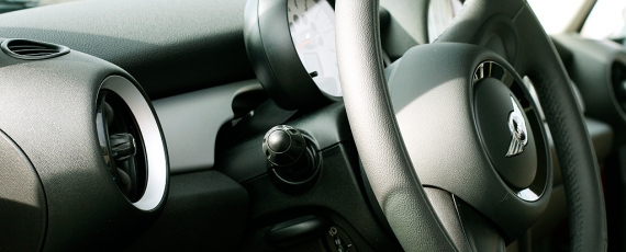 Inside the car...