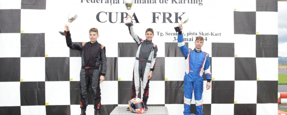 Cupa FRK, circuitul de la Targu Secuiesc, podium clasa KFJ