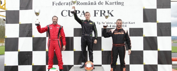 Cupa FRK, circuitul de la Targu Secuiesc, podium clasa KZ2
