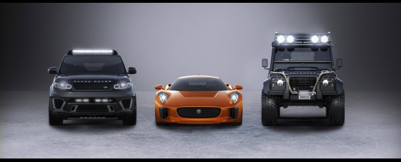 Masinile Jaguar Land Rover din filmul SPECTRE cu James Bond