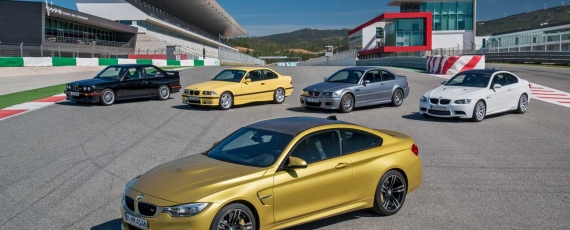 Cinci generatii BMW M3